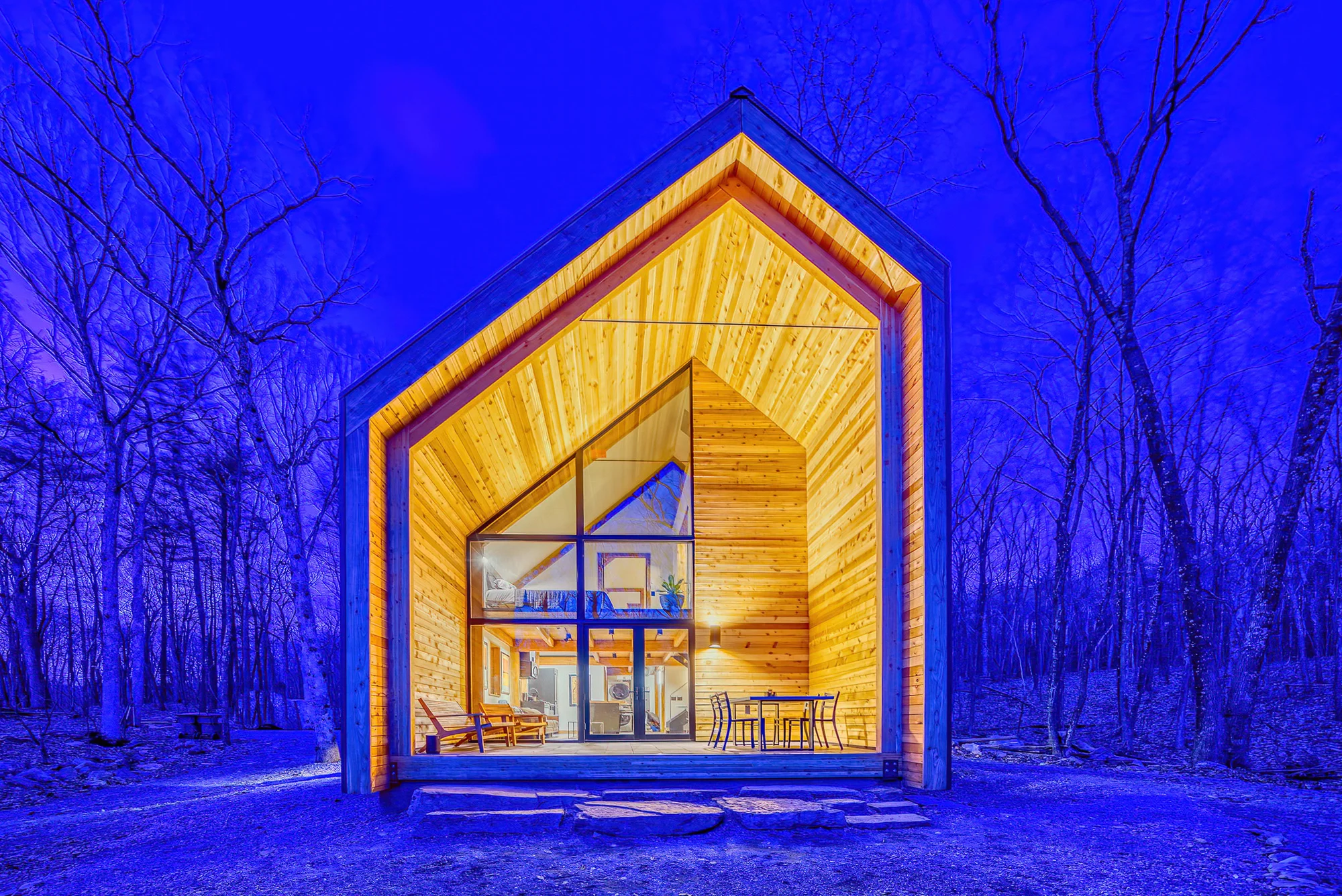 Glass House, Blue Hour