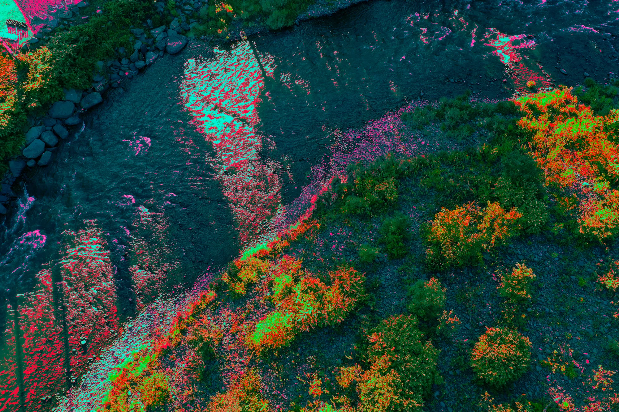 Gorge, False Color